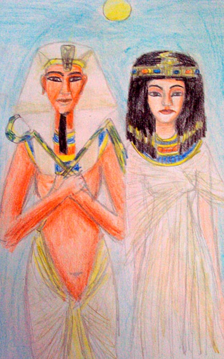 Akhenatón y Nefertiti