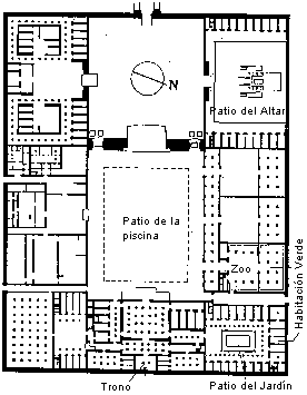Plano del Palacio del Norte.