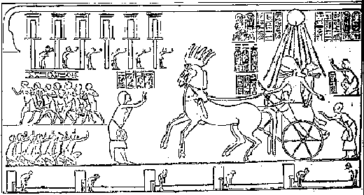 Ajenatón inspecciona el puesto de Policía. Tumba de Mahu. Davies Amarna IV, pl. XX-XXII