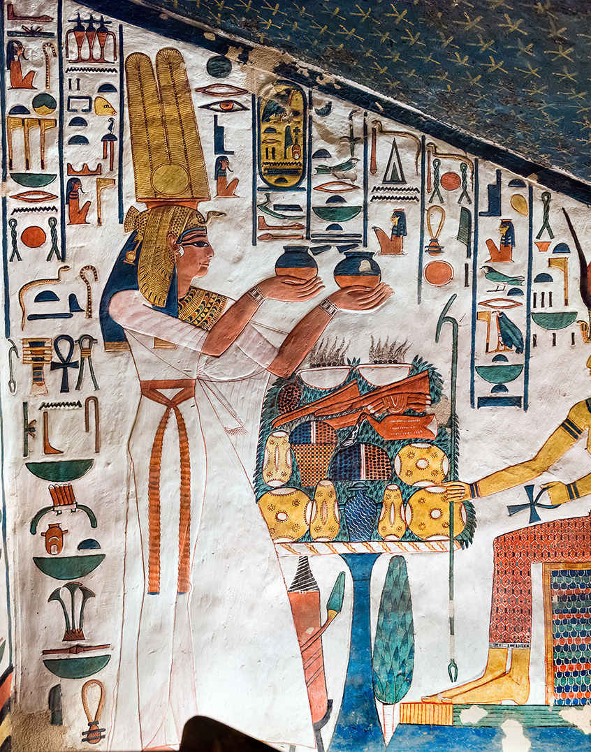 Imagen 5. Ofrendas de Nefertari, lado izquierdo